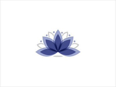 Lotus Flower Logo Icon.