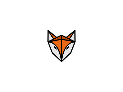 Fox Mark. abstract design fox icon illustration lines logotype mark
