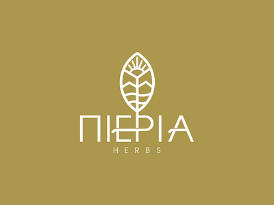 Pieria Herbs Logo Branding.