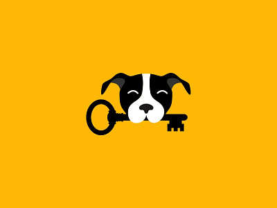 Yellow Dog Residential logo mark cartoon design dog icon illustration logofolio logotype mark real estate