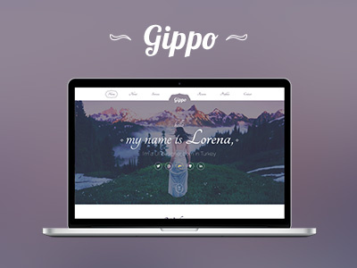 Gippo - Ladies Special Portfolio Template PSD emrahdemirag gippo ladies personal portfolio psd special themeforest ui website