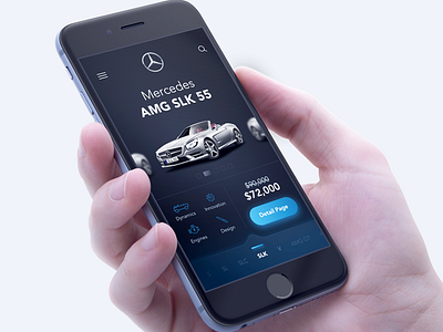 Mercedes Amg SLK 55 app design