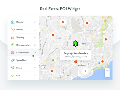 Poi Widget For Real Estate