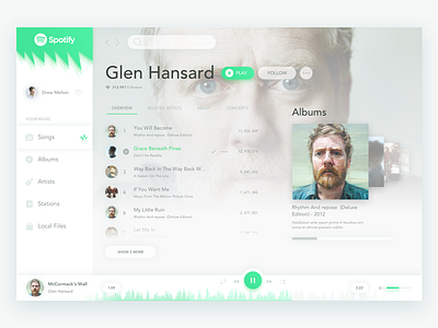 Spotify Redesign concept design music redesign spotify ui ux