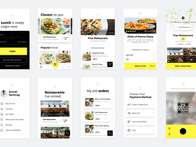 Restaurants app by Emrah Demirag on Dribbble