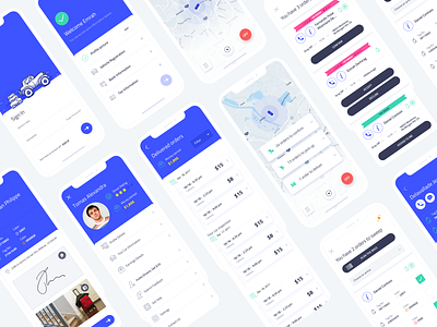 Driver App by Emrah Demirag on Dribbble