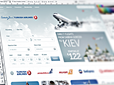 Airline Tickets Site Design air aircraft airline blue design form list site sot ticket ui web website