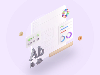 3d illustration for site