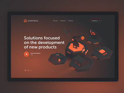 Systematica Site 3d icon 3d illustration 3dillustration c4d design graphic design illustraion illustration render ui web web design