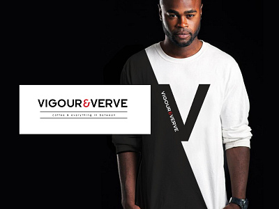 Vigour & Verve brand identity coffee shop logo logo design