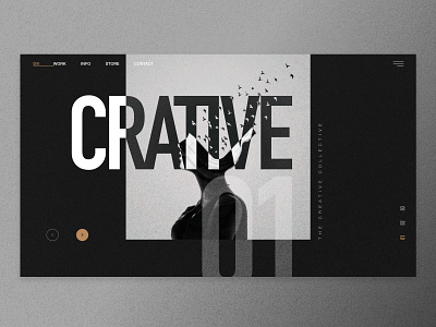 Crative Interface agency design graphic design interface ui website website design