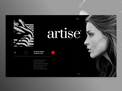 Artise Interface agency design digital interface studio ui website website design
