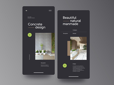 Concrete App app clean design interface slick ui