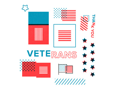 Merica america blue overlay red stars stripes veterans day
