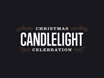 Exploration | Christmas Candlelight Celebration border candle candlelight christmas frame gold lock up logo