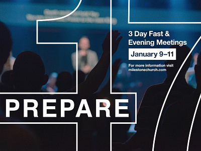 Prepare17 church date digits fast helvetica layout numbers prepare worship