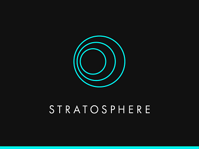 Stratosphere blue brand branding futura gradient icon light lighting logo stratosphere