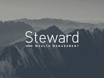 Steward Logo logo logo design minimal professional typography understated