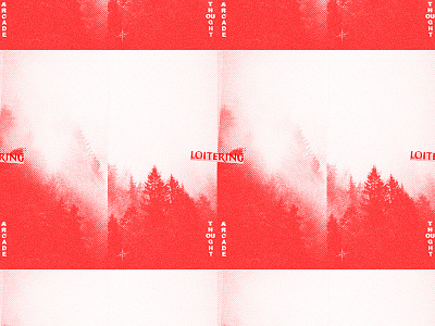 Loitering 1 album album artwork grain halftone music typography