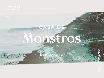 Casa De Monstros album art concert lockup logo music promo promotion typography