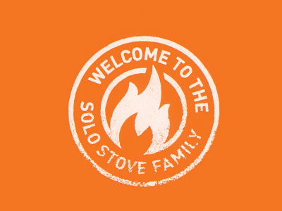 Stamp badge branding fire flame logo stamp