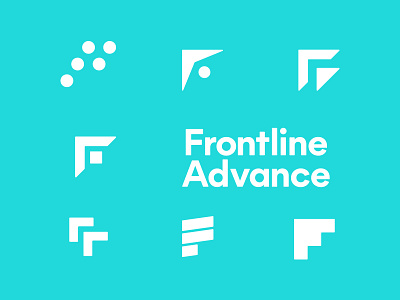 Frontline Logos abstract brand branding geometric logo logo design modern