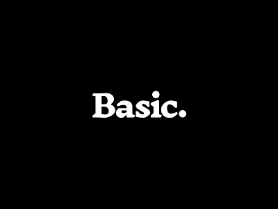 Basic Logo by Jacob Morrison on Dribbble