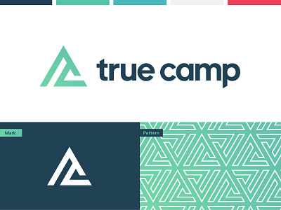 True Camp Logo Option branding logo logo design mark mountain mtn north