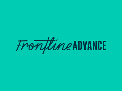 Frontline Logotype brand branding friendly lettering logo logo design logotype sophisticated