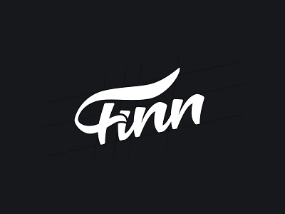 Finn Lettering brush doggo lettering logo logotype