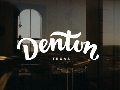Denton Lettering / Logotype brand branding denton lettering logo logo design logotype texas