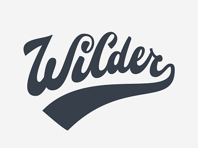Wilder Custom Lettering baseball branding classic clean lettering logo logotype warby parker