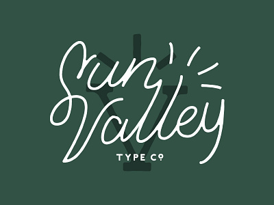 Sun Valley Lettering / Logotype branding lettering logo logo design type design typography