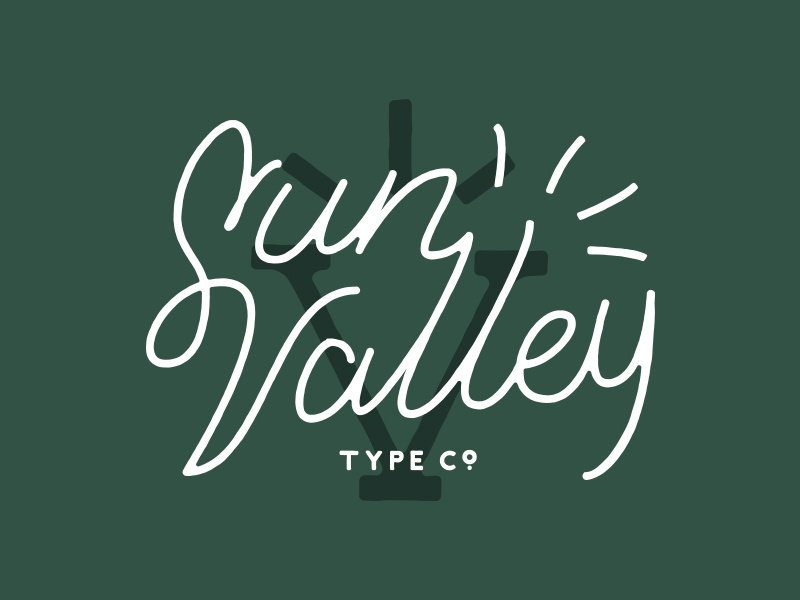 Sun Valley Lettering / Logotype typography type design lettering branding logo design logo