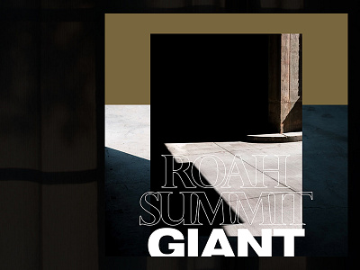 Roah Summit | Giant album art art direction music unsplash