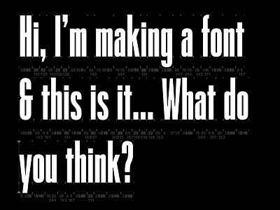 Obligatory Glyphs Post display editorial glyphs app type design typeface