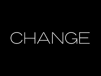 Change | Typecooker Practice custom type extended sans serif logotype practice type design typecooker typography