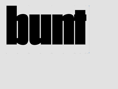 bunt | MT Knox editorial logo logotype type type design typography