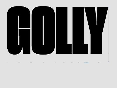 GOLLY type design