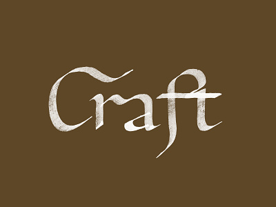 Craft Lettering branding craft illustration lettering logo design logotype type type design typography