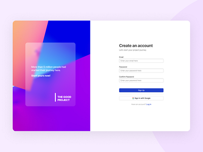 User Interface - Sign Up Page figma log in sign in sign up sign up page ui ui design user interface