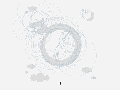 Gon | Grid animal circle cloud construction design dragon graphic grid illustration moon sky star