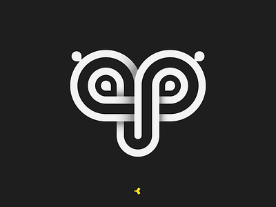 Amazing Personal Branding | Logo Concept animal eyes face geometric infinity letter logo mark minimal monogram sign symbol