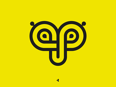 Amazing Personal Branding | Flat Version animal eyes face geometric infinity letter logo mark minimal monogram sign symbol