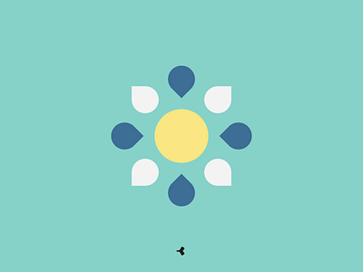 Geometric Sun | Symbol Concept circle color flat geometric graphic mark minimal sign square sun symbol symmetry