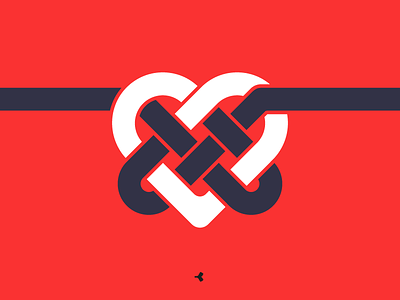 Heart Mystified | Symbol Concept color design graphic heart infinity interweaving knot logo mark minimal sign symbol