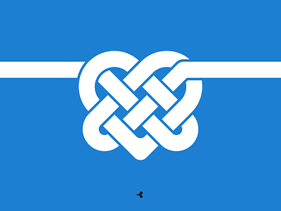 Heart Mystified | Monochromatic Version design flat graphic heart infinity interweaving knot logo mark minimal sign symbol