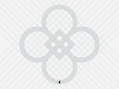 Catch the [double] Infinity #2 | Grid cage circle construction fortune geometric grid mark minimal quatrefoil sign square symbol