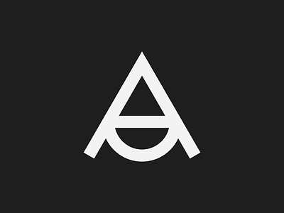AD Anonima Design | Monogram Concept circle design face geometric graphic letter logo mark minimal monogram sign symbol triangle