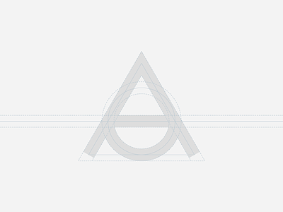 AD Anonima Design | Grid circle construction design graphic grid letter logo mark minimal monogram sign symbol
